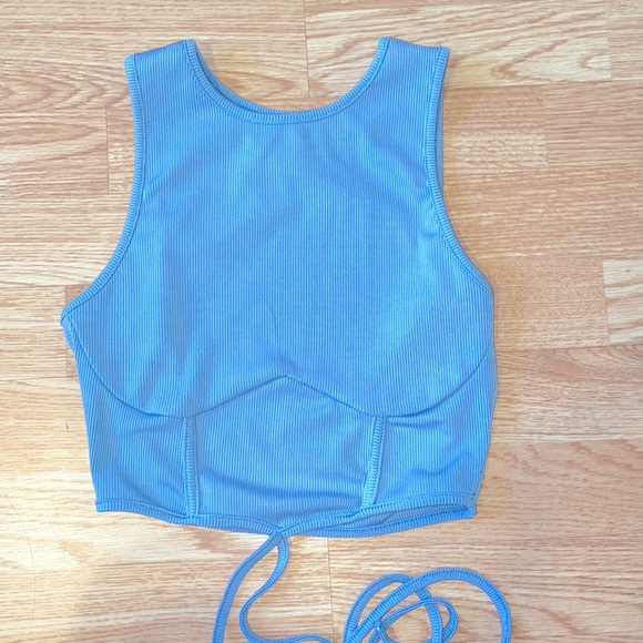 Blue Ribbed Matching Set - Picture 6 of 7